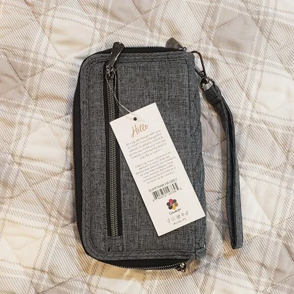 Lug Tram Zip RFID Wallet Gray NWT and original bag - Picture 2 of 6
